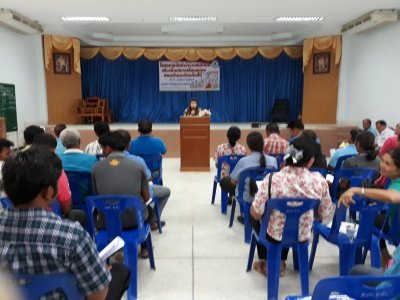 การเปิดโอกาสให้เกิดการมีส่วนร่วม        การประชุมประชาคมตำบลเพื่อแก้ไขเพิ่มเติมแผนพัฒนา ๕ ปี