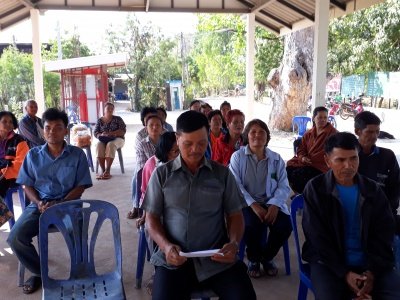 การเปิดโอกาสให้เกิดการมีส่วนร่วม        การประชุมประชาคมหมู่บ้านเพื่อแก้ไข/เพิ่มเติมแผนพัฒนา ๕ ปี