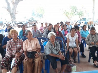 การเปิดโอกาสให้เกิดการมีส่วนร่วม        การประชุมประชาคมหมู่บ้านเพื่อแก้ไข/เพิ่มเติมแผนพัฒนา ๕ ปี