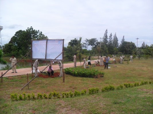 กิจกรรมโครงการอาสาปลูกป่า 800 ล้านกล้า 80 พรรษามหาราชินีและมอบเงินช่วยเหลือประชาชนบ้านพัง(10/08/55)