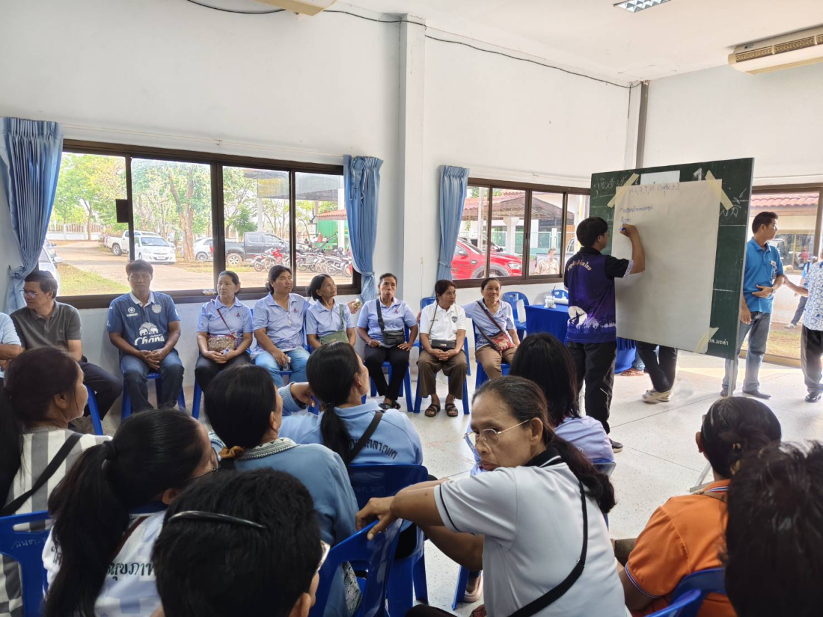 ประชาคมแผนพัฒนาสุขภาพกองทุนหลักประกันสุขภาพ อบต.มะค่า