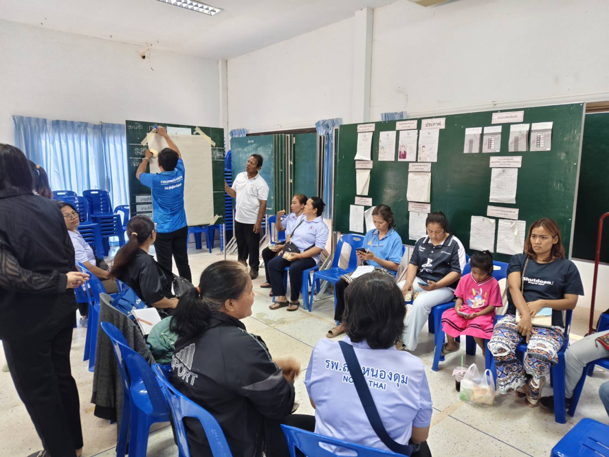 ประชาคมแผนพัฒนาสุขภาพกองทุนหลักประกันสุขภาพ อบต.มะค่า